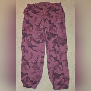 Sundance Women’s Sz Small Camo Joggers Pants Pull On Casual